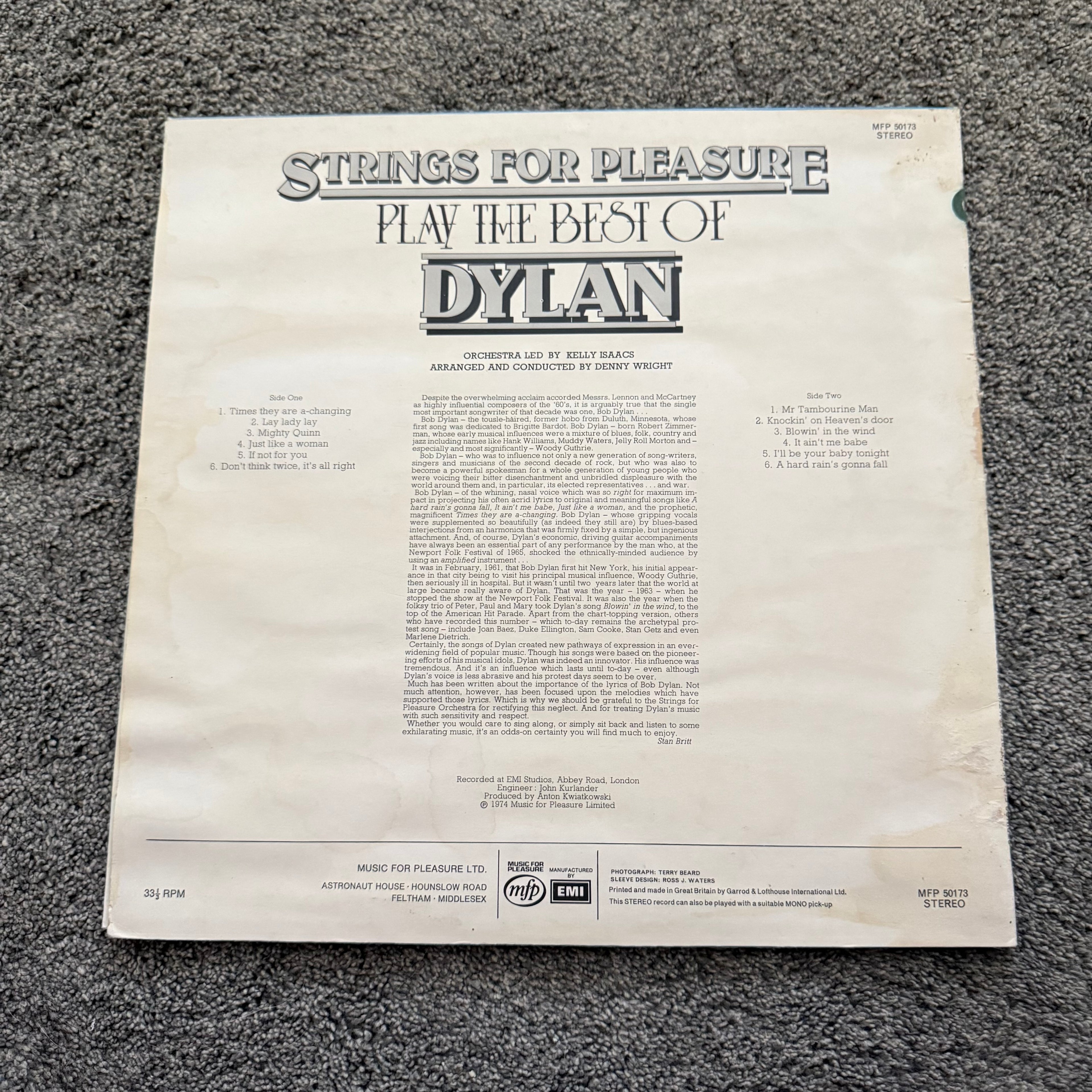Strings For Pleasure Play The Best Of Dylan