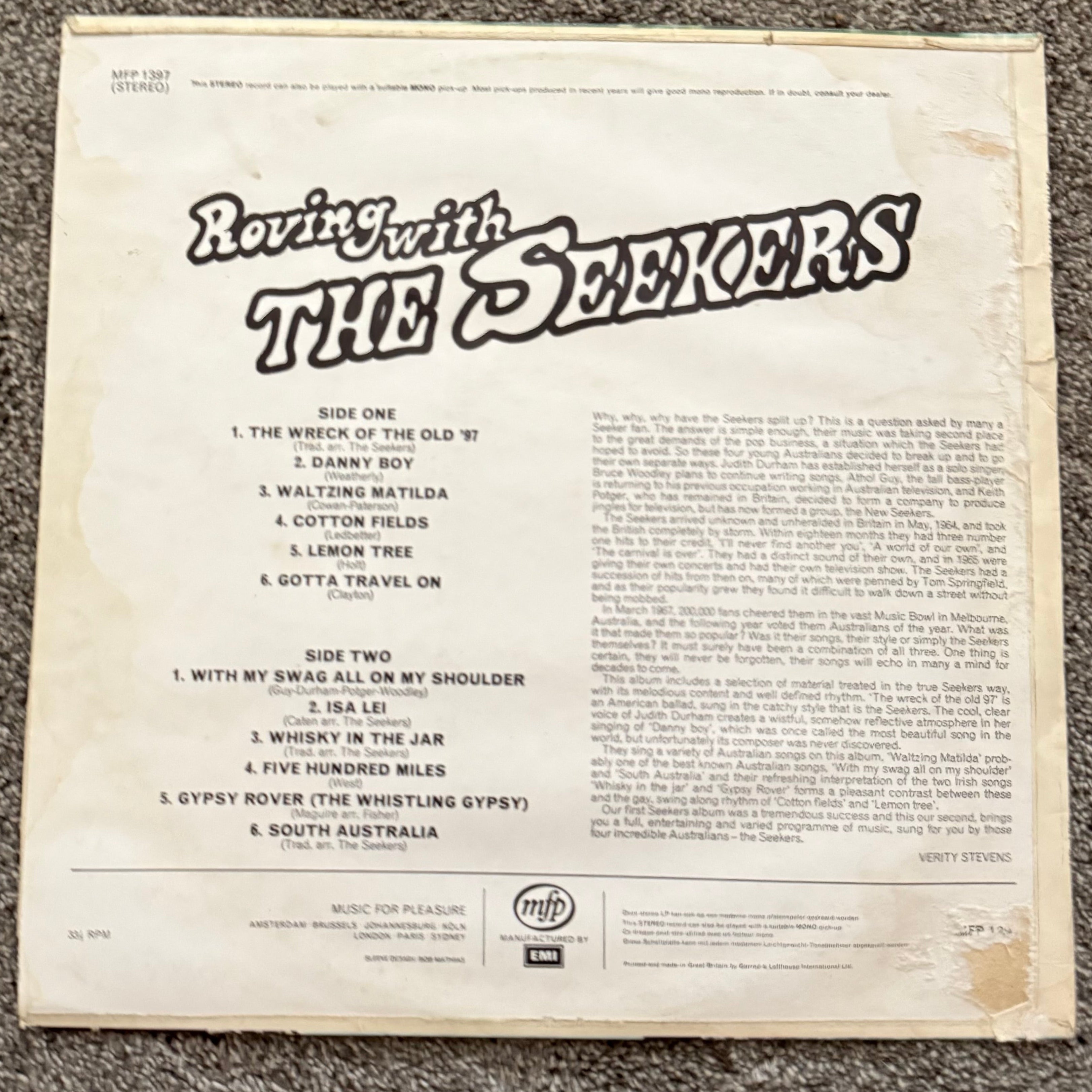 Roving With The Seekers