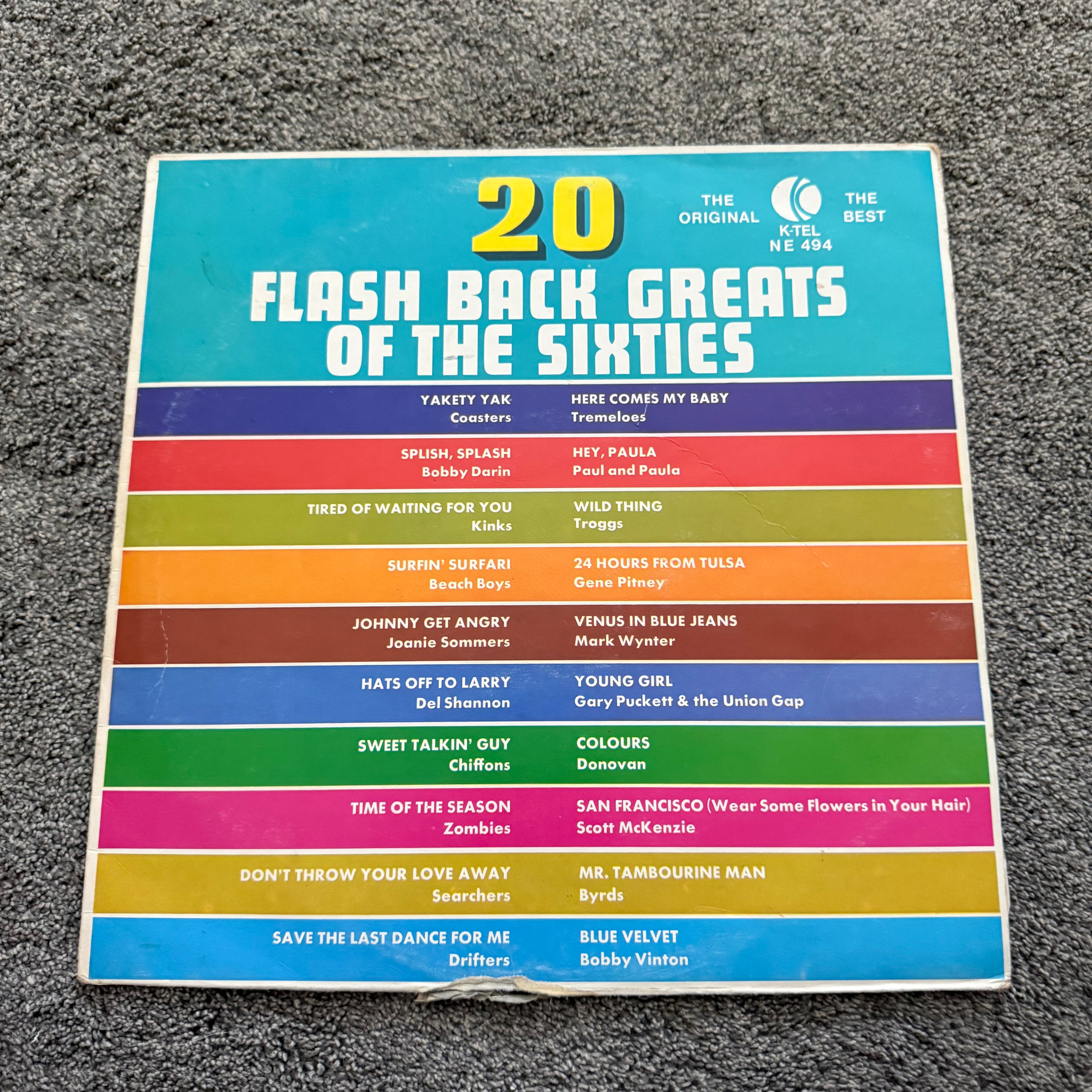 20 Flash Back Greats Of The Sixties