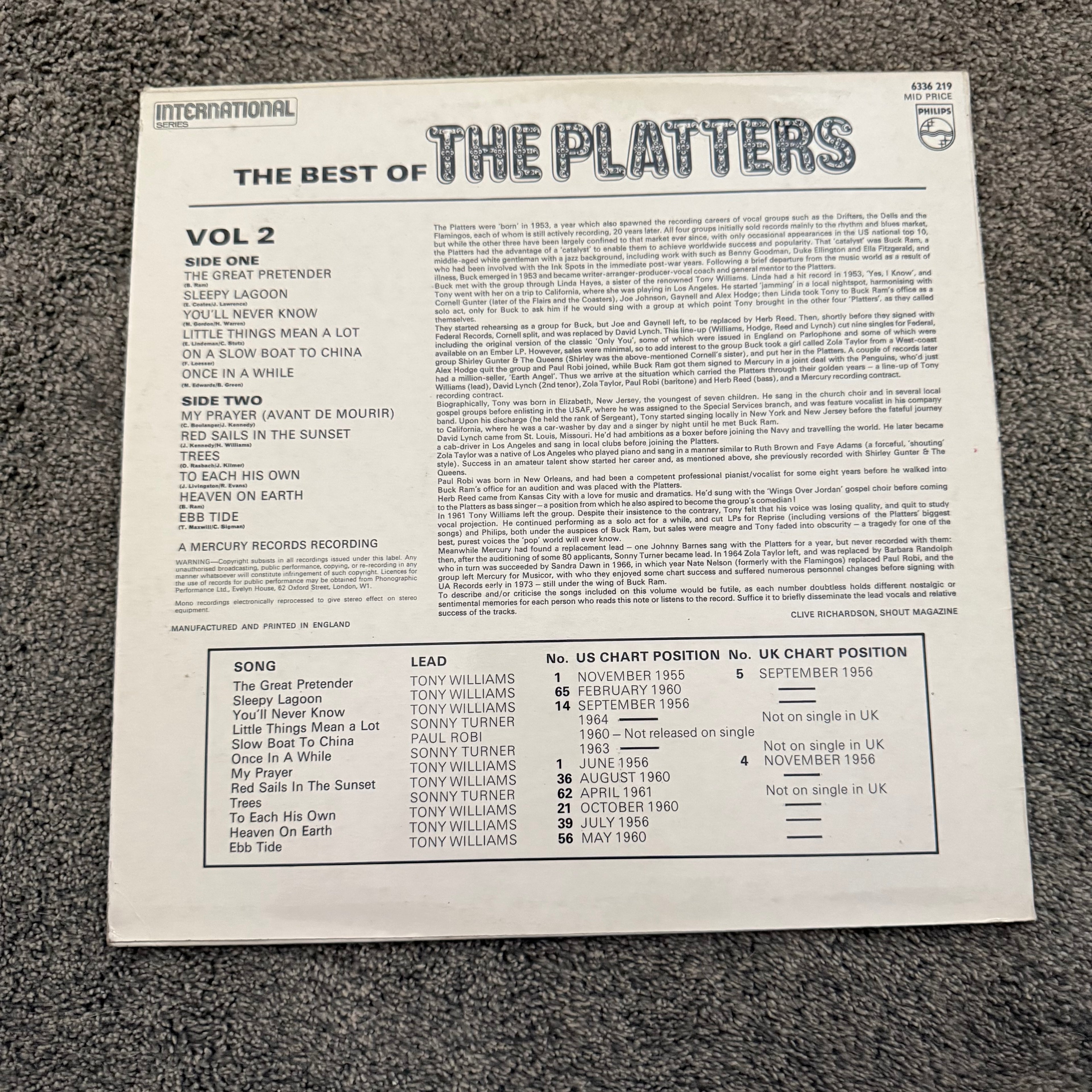The Best Of The Platters Volume 2