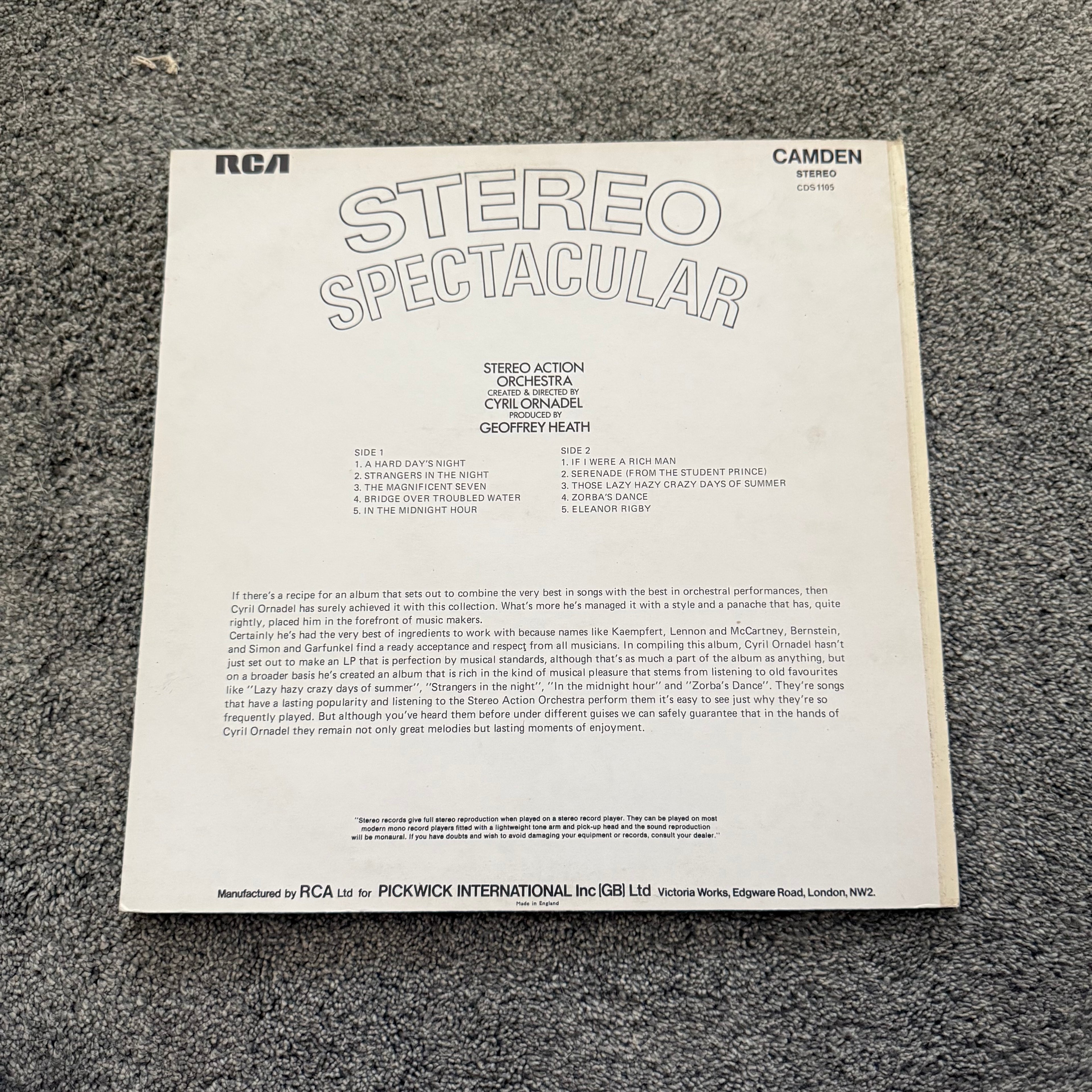 Thrill To The Exciting Sounds Of Stereo Spectacular