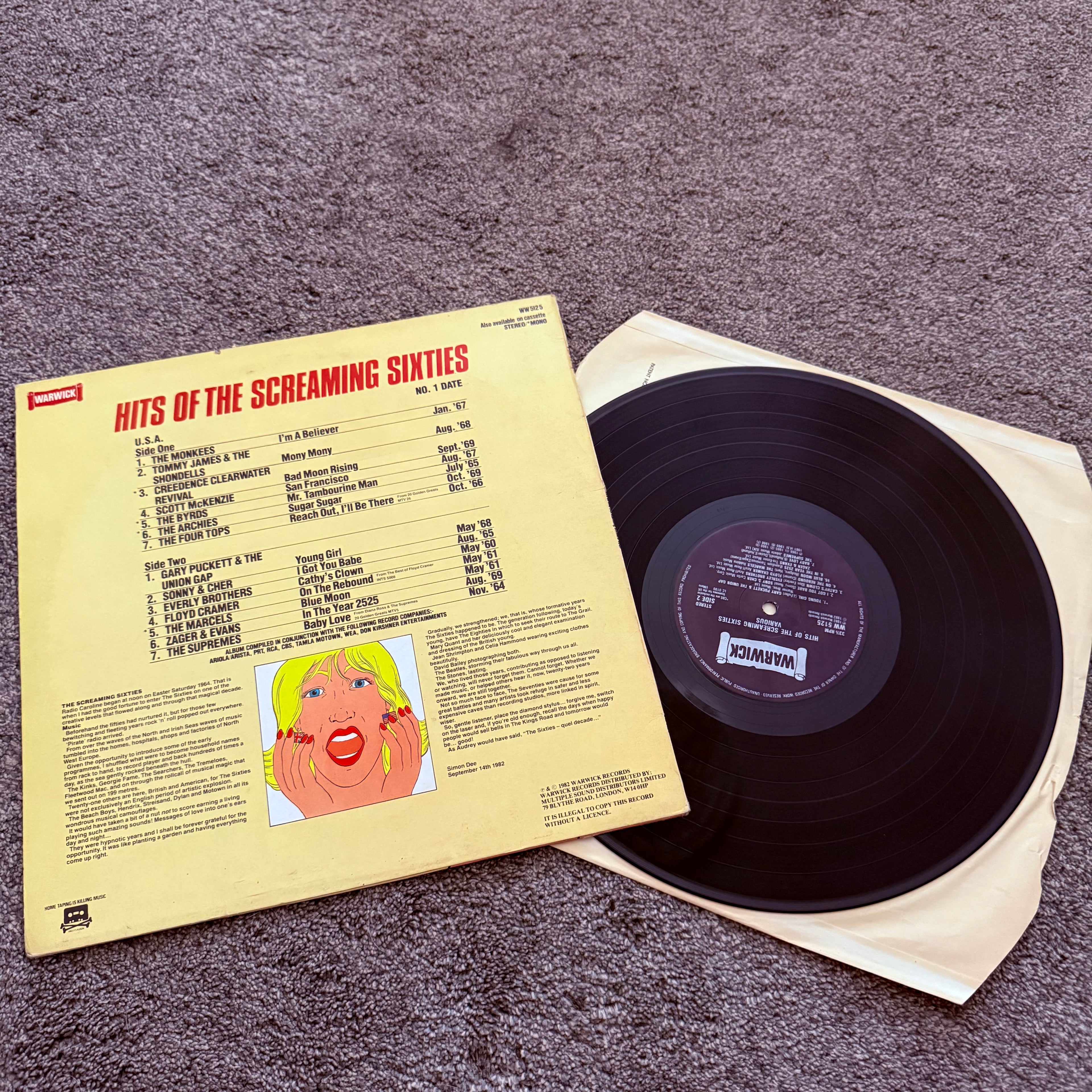 Hits Of The Screaming Sixties - 14 Original No. One U.S. Hits